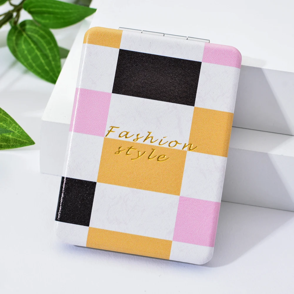 Vicney модные подходящие по цвету портативные мини Модные зеркала для макияжа