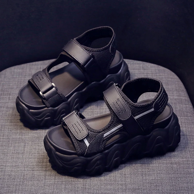 Women's High Heel Gladiator Sandals Platform Chunky Fashion Sneakers Open Toe Creepers Summer Shoes Casual Beach Travel | Обувь