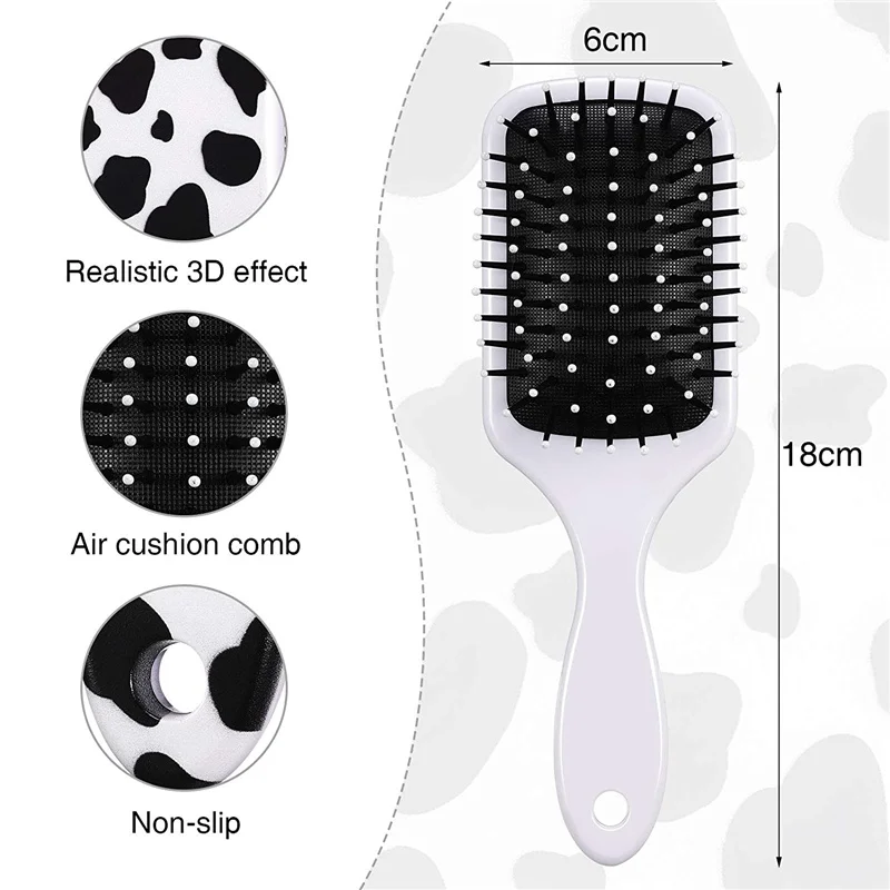 

Leopard Print Hair Comb Detangling Brush Anti Static Massage Comb for Most Hair Types, Wet and Dry Hair Women Home Travel