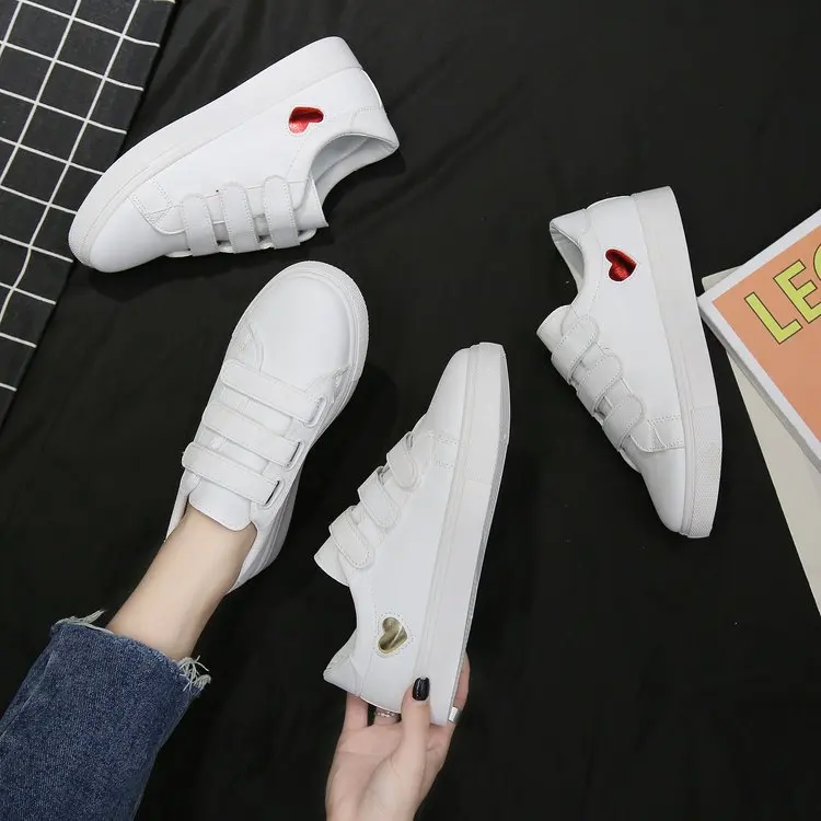 Женские кроссовки модная дышащая Вулканизированная обувь из искусственной кожи