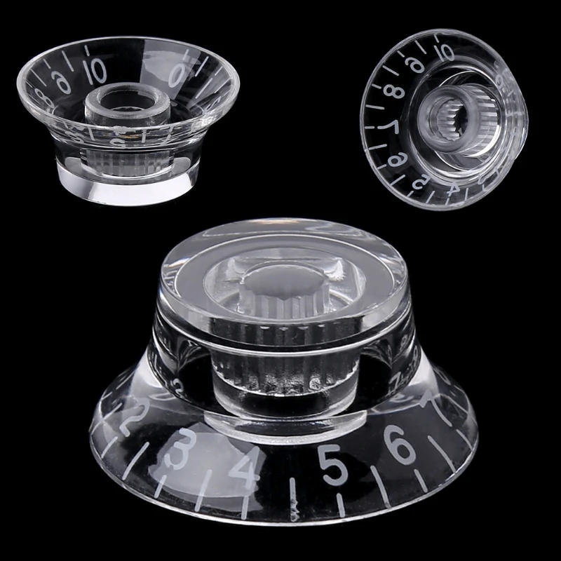 4 шт. регулятор скорости гитары громкости звука для Gibson Les Paul прозрачные детали |