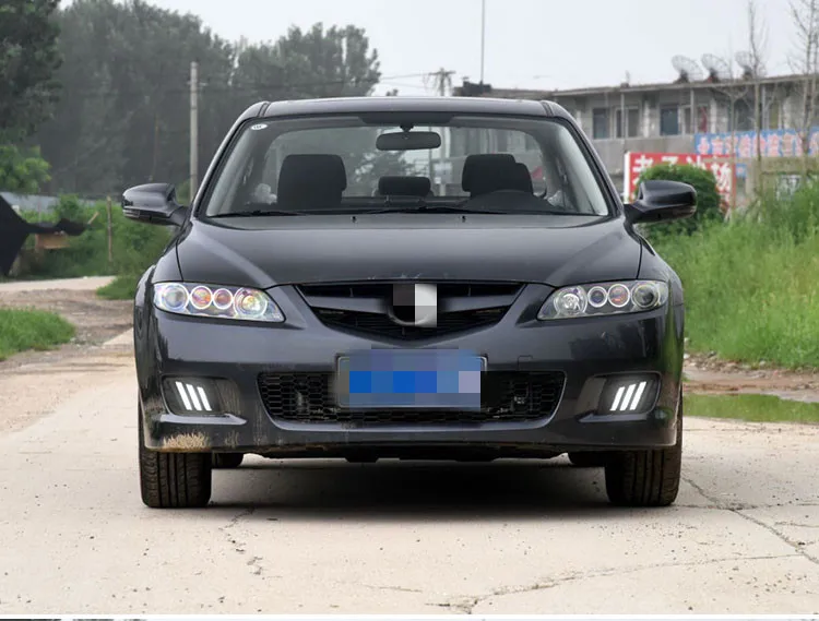 

Osmrk Led daytime running lights dynamic turn signal blue night lamp assembly for Mazda 6 2006-15, 2pcs