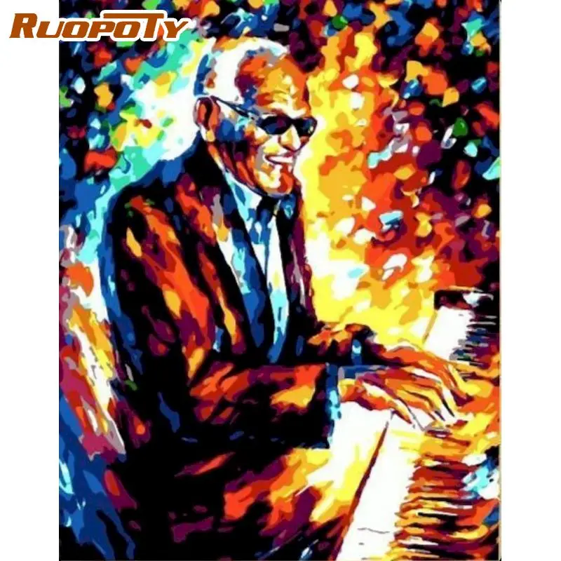 

RUOPOTY Abstract Painting By Numbers Figure 40x50cm for adult handpainted picture by numbers Frameless Digital Home Decor Gift