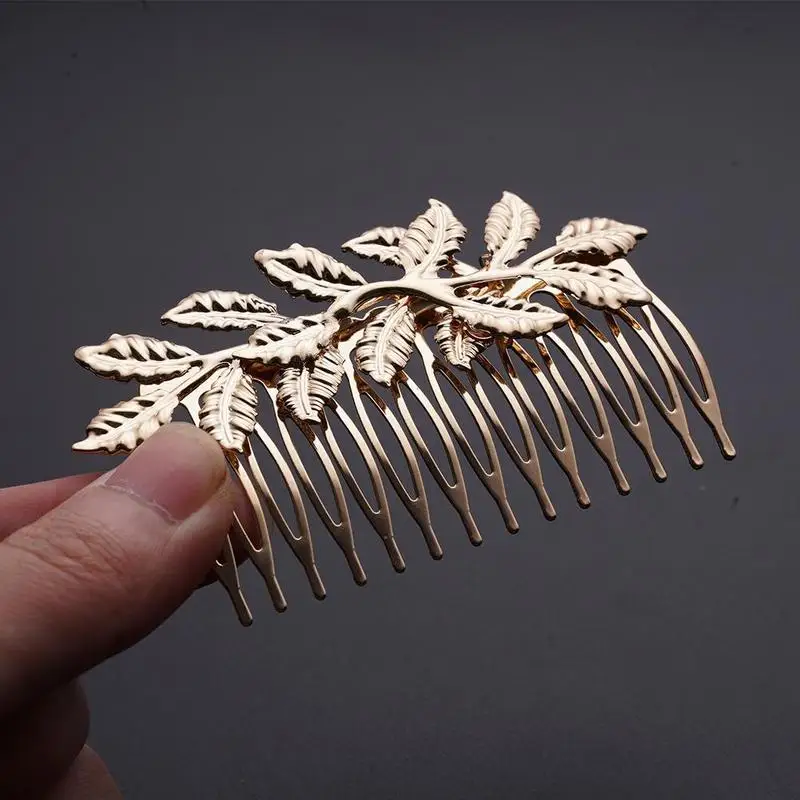 Модная расческа для волос в стиле панк женщин и девочек расчески с золотыми