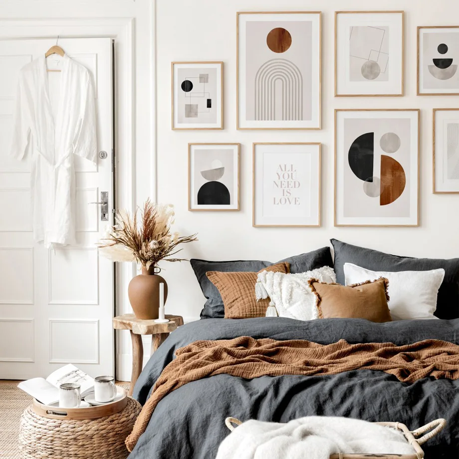 Абстрактные Геометрические линии современные скандинавские плакаты и принты