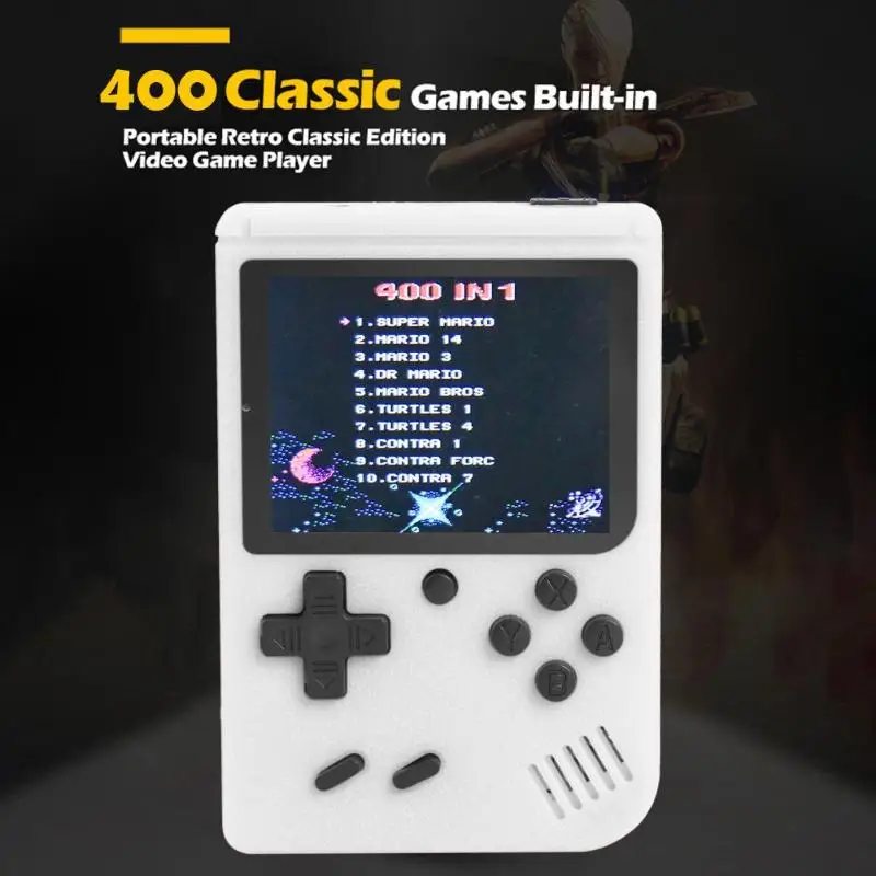 Портативные 3 дюймовые портативные Ретро игровые консоли с 400 играми для