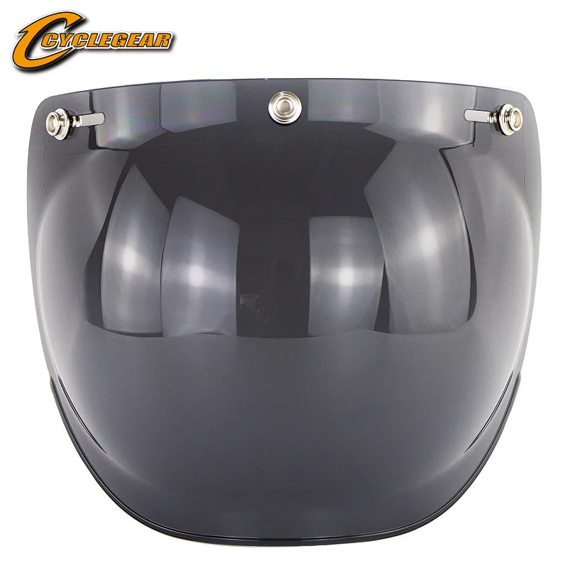 

Motorcycle helmet retro helmet half helmet bubble mirror three button safety windproof lens with bracket set