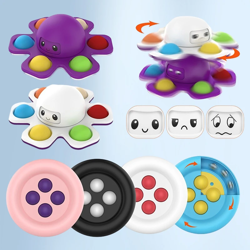 WEMMICKS детская игрушка для смены лица вращающаяся пузырьковая отжима пальцев Beyblade