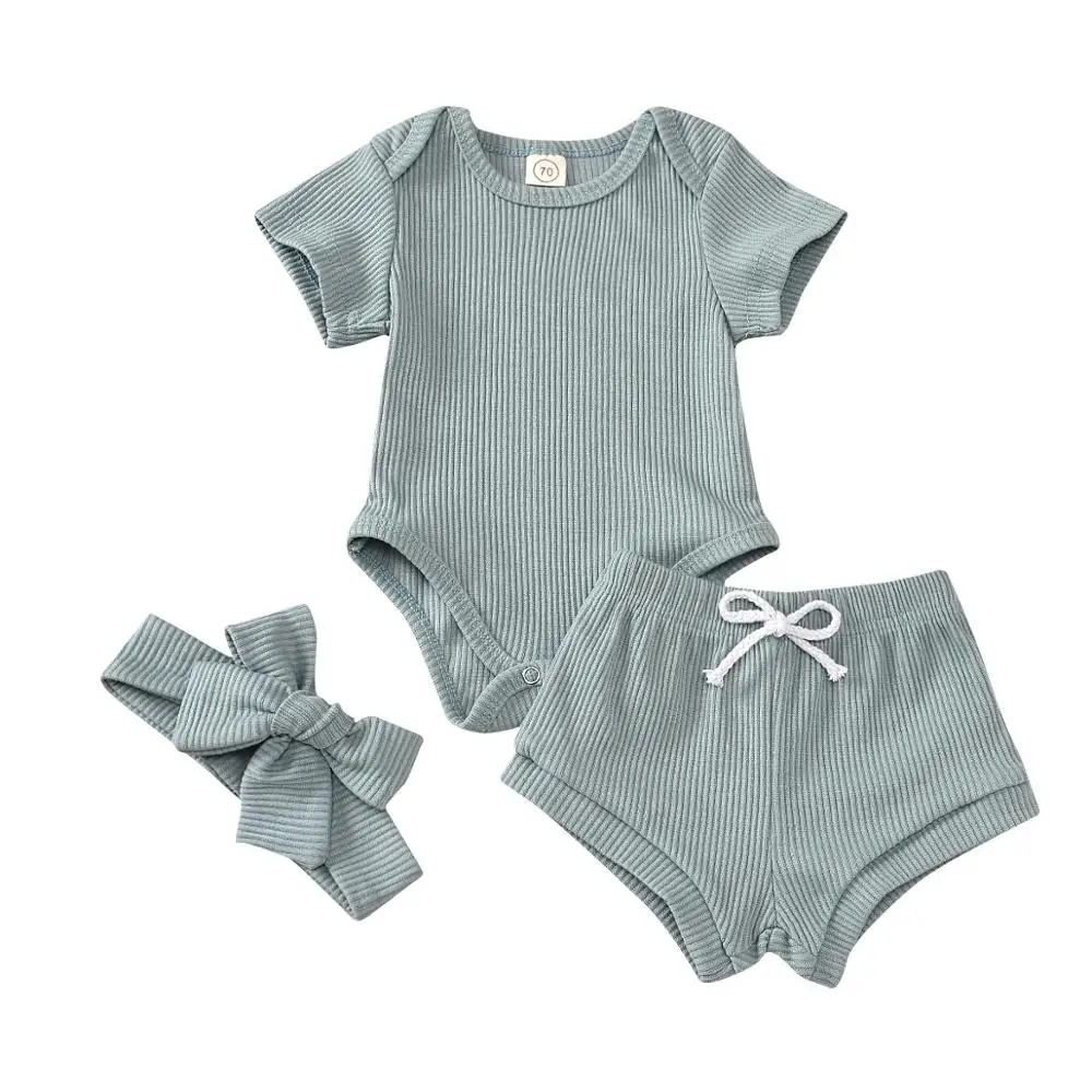 3 шт. футболка для новорожденных девочек + повязка на голову|Комплекты одежды| |