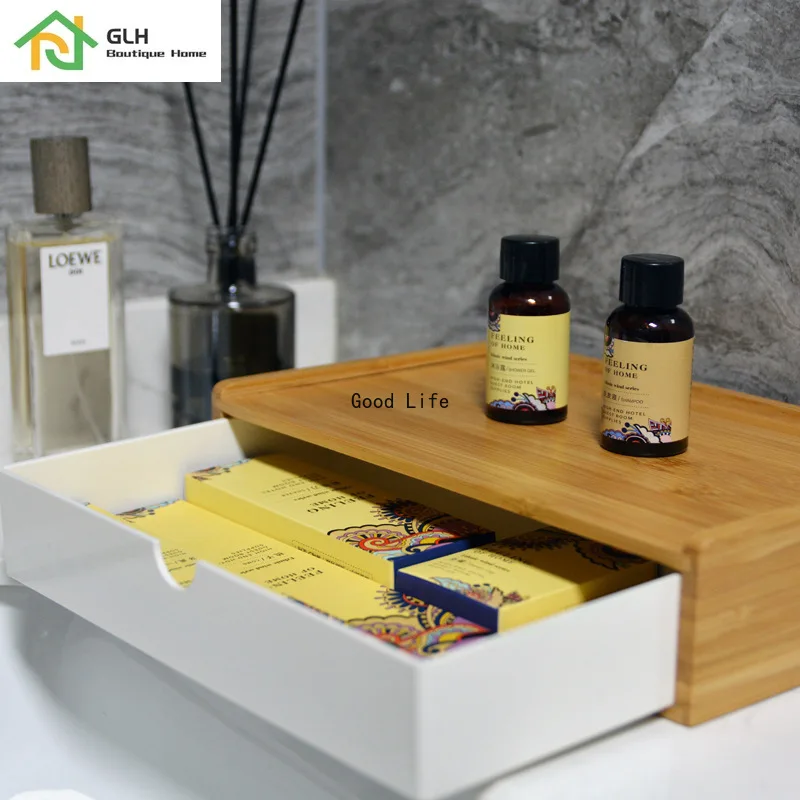 Бамбуковый органайзер для хранения туалетных принадлежностей в гостиницах | Дом