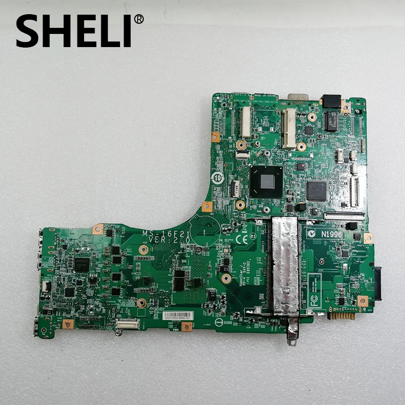 SHELI Original for MSI Gt683dxr Laptop Motherboard Ms-16f21 MS16F21 Ver 2.0 Test OK free shipping | Компьютеры и офис