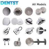 50pcs dental orthodontic lingual buttons metal composite bondable traction hook dentista braces brackets ortodoncia materiales