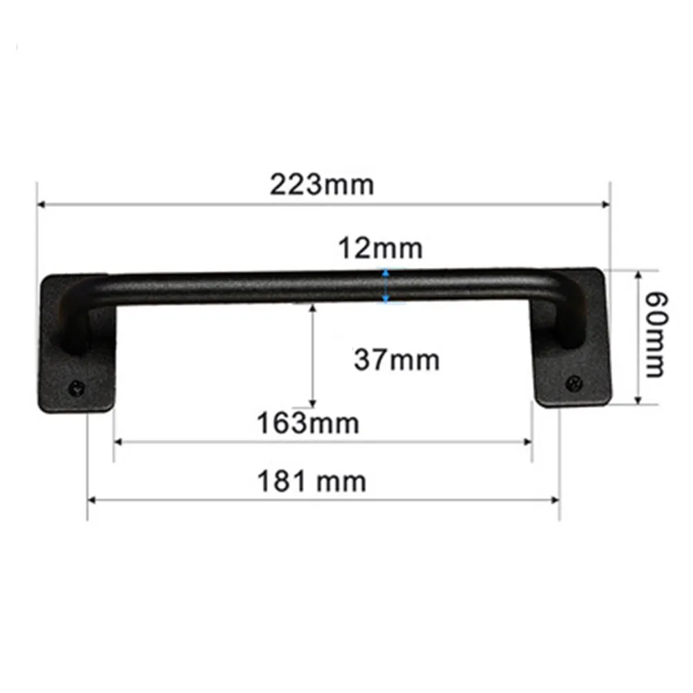 Ручка из углеродистой стали дверная ручка смываемая гаражная фурнитура матовая