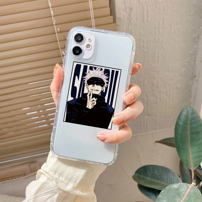 new shockproof silcone phone case for iphone 12 mini 11 pro max 13 xs xr x 8 7 6 6s plus se2 japanese anime jujutsu kaisen cover free global shipping