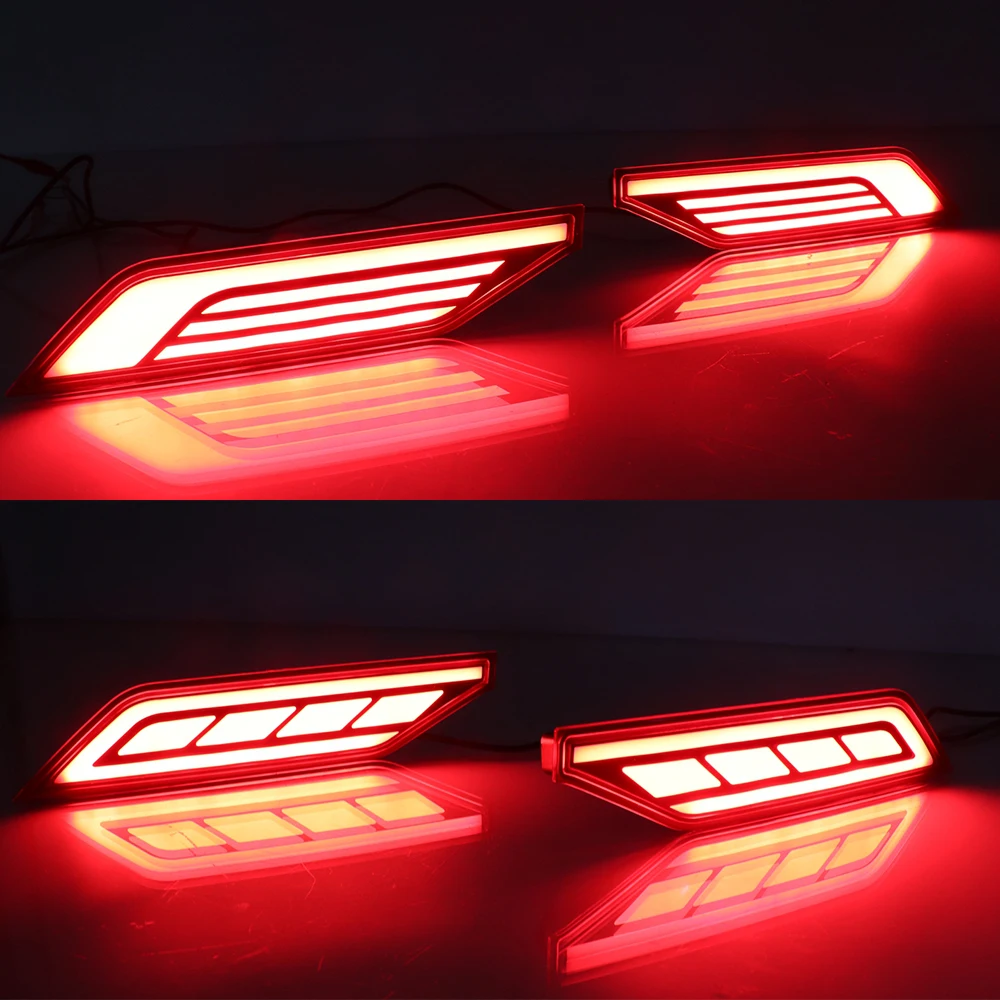 CSCSNL 1 Pair LED Rear Fog Lamp Car Bumper Light Brake Reflector For Mitsubishi Pajero Montero Sport 2019 2020 | Автомобили и