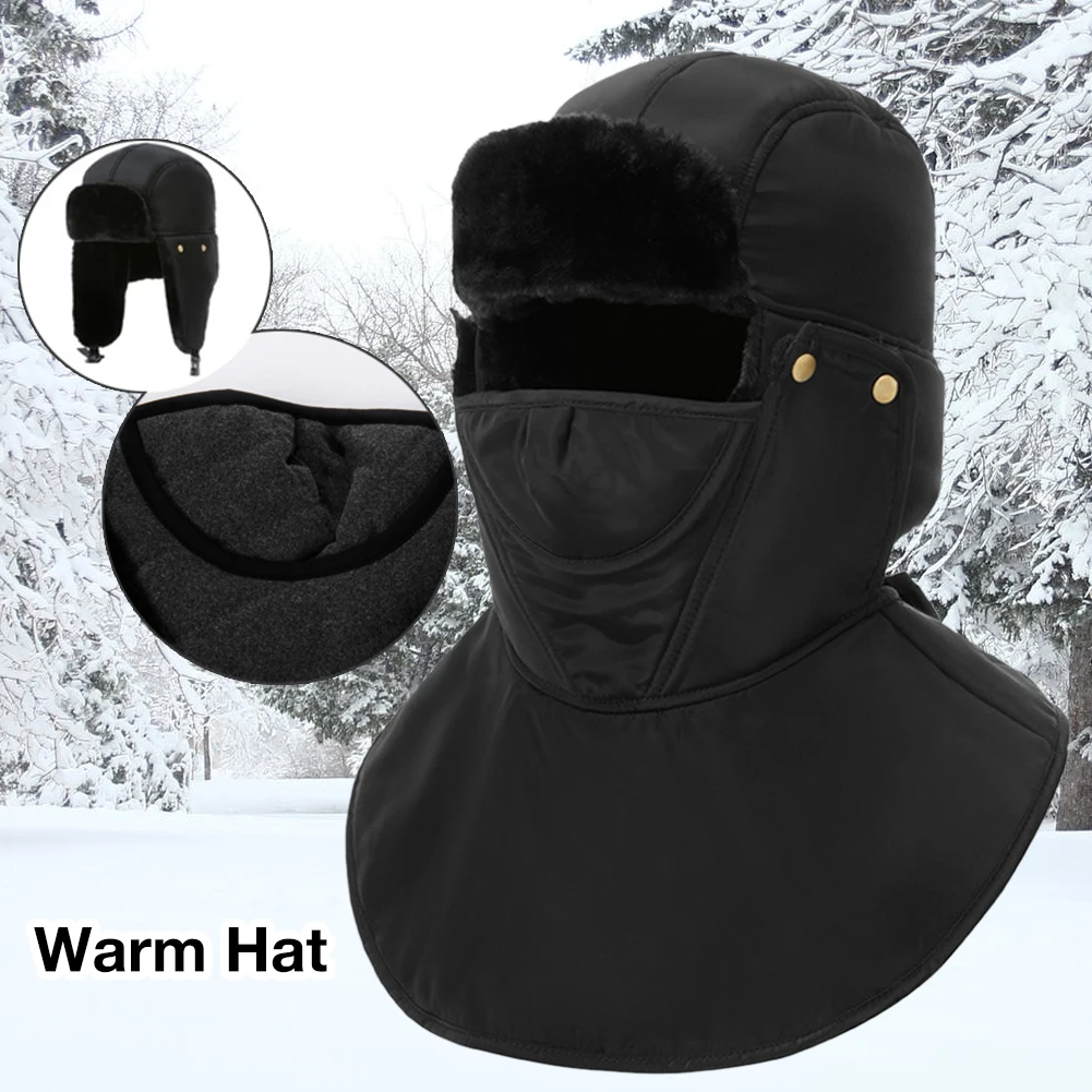 Зимние теплые флисовые шапки бини для мужчин бандана с черепом теплая Балаклава