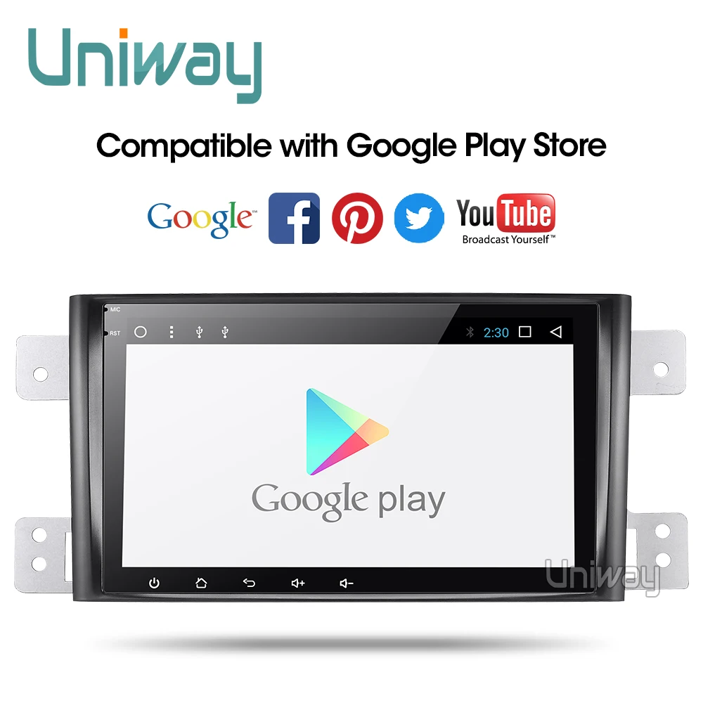 Uniway AWTL8071 2G+ 32G android 9,0 автомобильный dvd для suzuki grand 2006-2011 vitara мультимедийный автомобильный Радио Стерео gps с рулевым колесом