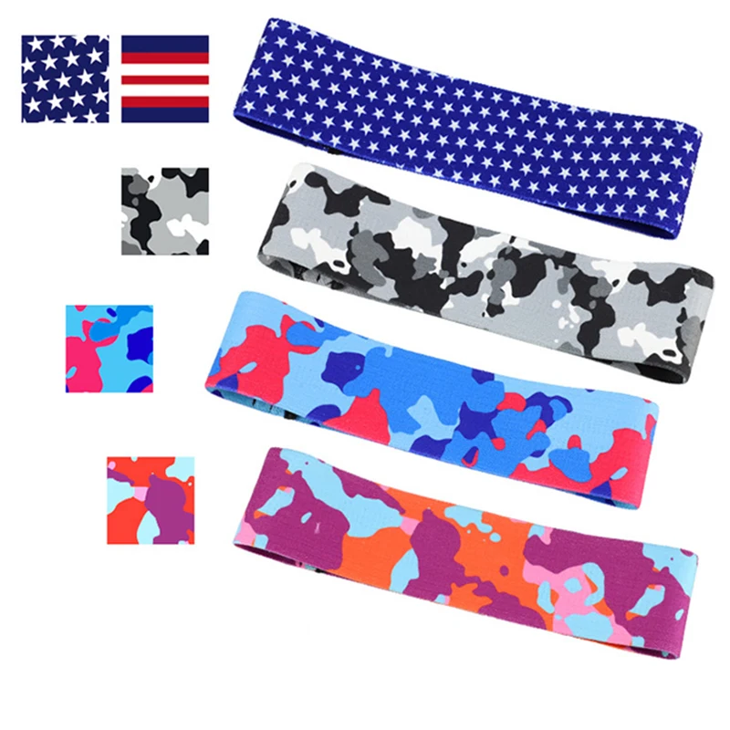 Камуфляжные Эспандеры для упражнений эластичные фитнес тренировки Йога петля