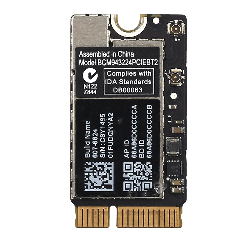 Беспроводная сетевая карта 300 Мбит/с 2 4 ГГц/5 ГГц BCM943224PCIEBT2 WiFi Bluetooth 0 Mini PCIe для Mac OS