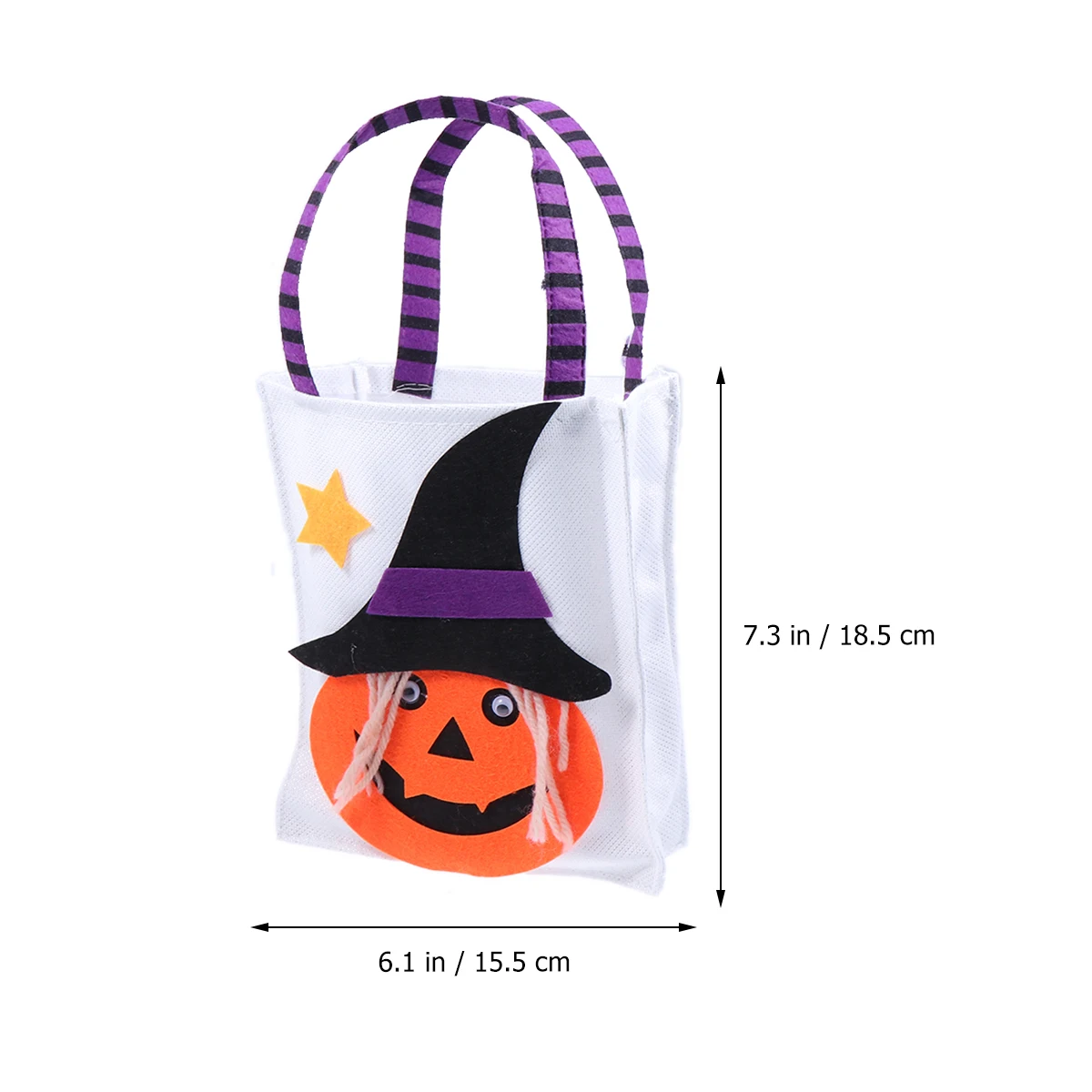 1pc Trick Halloween Bags Pumpkins Candy Bag Standing Up Linen Reusable Portable Cartoon Gift Pouch For Children Kids | Дом и сад