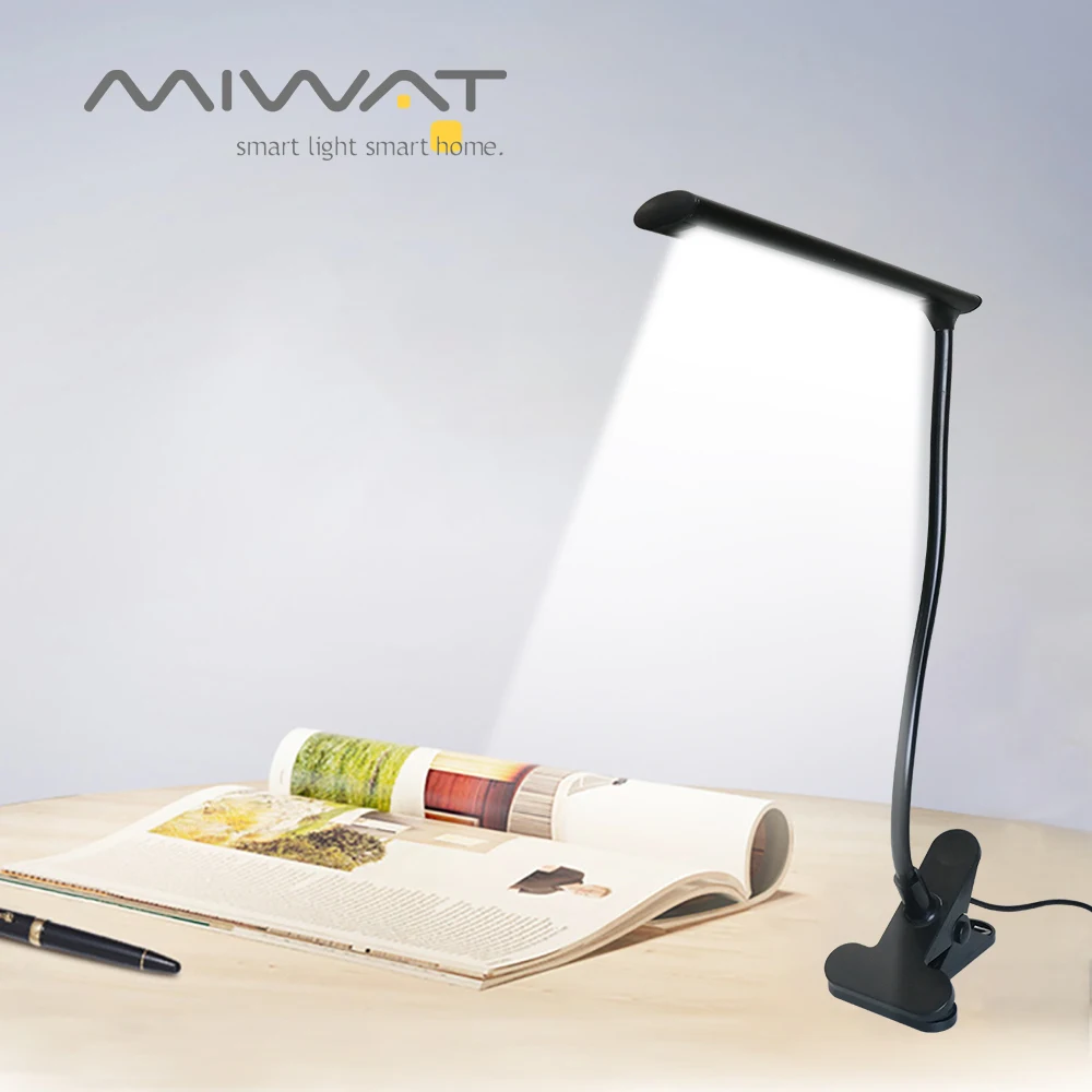 DC 5 в USB светодиодный свет для чтения 15 s регулируемый изогнутый зажим на