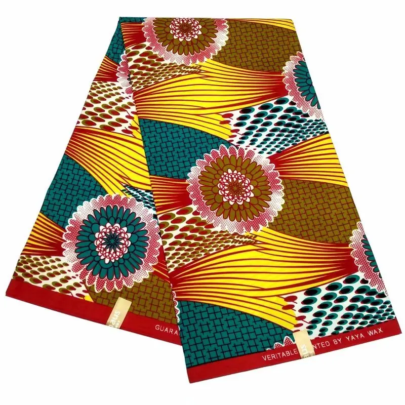 

100% Polyester Wax Ankara Fabric Material 6Yards/Lot african fabric For wedding