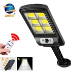 Водонепроницаемый уличный светильник с датчиком движения, уличное освещение на солнечной батарее для сада, внутреннего дворика, дорожек, двора, с 3 режимами светильник