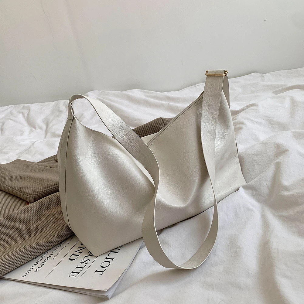 

Solid Color Shoulder Messenger Bag Women Handbags Totes Fashion Simple PU Leather Crossbody Bags Clutch Bag