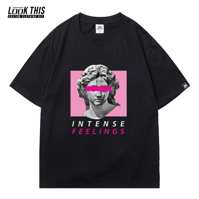 

Hot Y2K Cartoon Pattern Men's T-shirts Short Sleeve Harajuku Oversized T-shirt Streetwear Anime Tees Men Tops Summer Tshirts