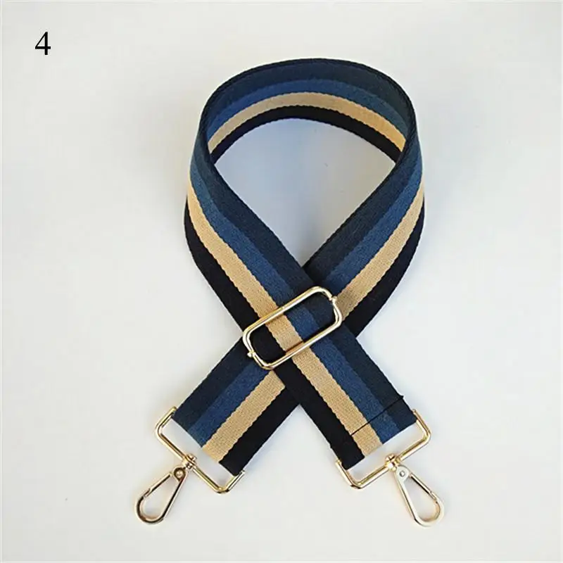 Нейлоновый ремешок для сумки Разноцветные полосатые широкий сумок аксессуары
