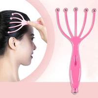 1pc head massager five finger ball scalp massager relieve pressure itch massager for head rake head skin