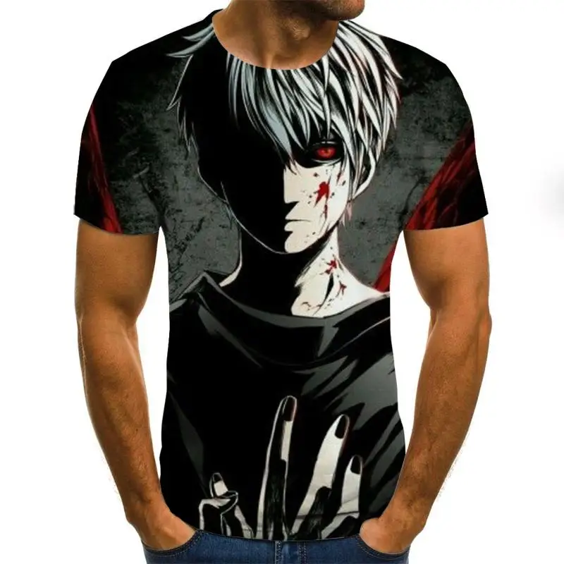 

2021The New Summer Popular Men's T-shirt 3D Printing Trend Fashion Loose Casual Soft Men's Short Sleeve Oversize T-shirt
