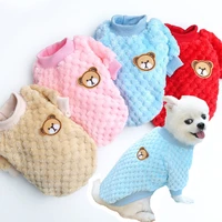 winter fleece dog clothes warm pet dog jacket coat puppy kitten clothing for small medium dogs french bulldog chihuahua outfit