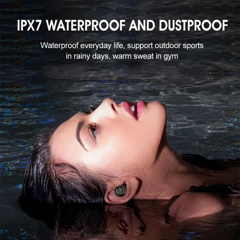 F9 TWS Wireless Bluetooth Earphone LED Display With 2000mAh Power Bank Headset V5.0 Earphones | Электроника
