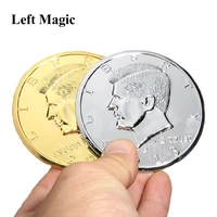 3 inches jumbo magic coin half dollar magic trick coin magic street stage close up magic accessories for magician gimmick