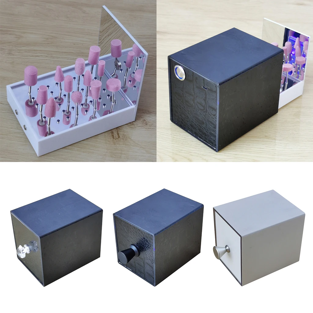 

Sterilizer Box Disinfection Nail Art Drill Bits Black Cleaner Disinfection Case Disinfect Machine Nail Art Drill Bits Sterilizer