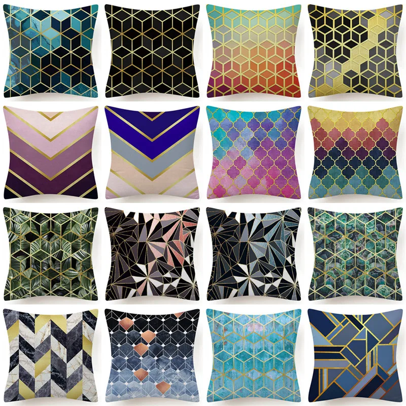 

Decorative Pillows Cushions Covers Throw Pillows Geometry Pillowcase for Sofa 45x45cm Home Decoration