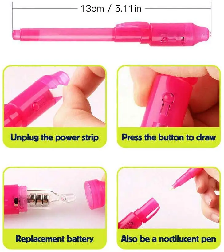 Magic LED Drawing Board Fluorescent Draw with Light-Fun and Developing Writing Educational Learning Toys Luminous Pen |