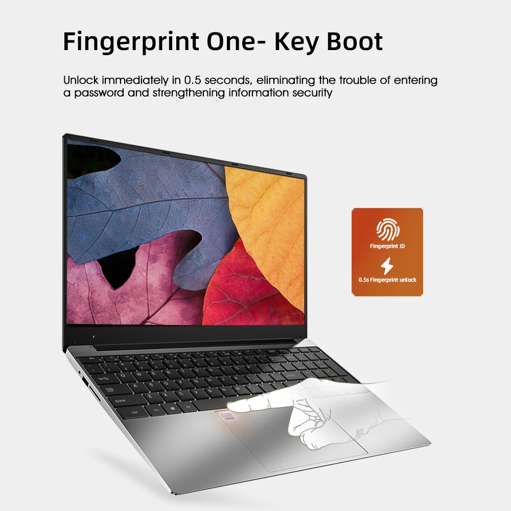 Dere Laptop R10 15.6-inch Intel N5095 Business Notebook 16GB RAM 512GB SSD Recognition Fingerprint Backlit keyboard Windows 10 | Компьютеры