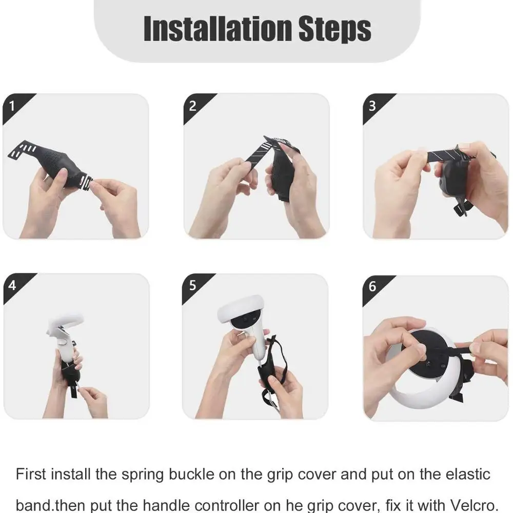 Защитный чехол для сенсорного контроллера Oculus Quest 2 с регулируемым ремешком на