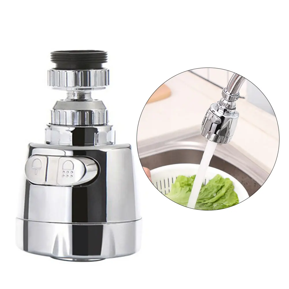 

Faucet Accessories Stainless Steel Anti-splash Head Universal Tap Water Shower Water Saving Rotatable Filter Nozzle