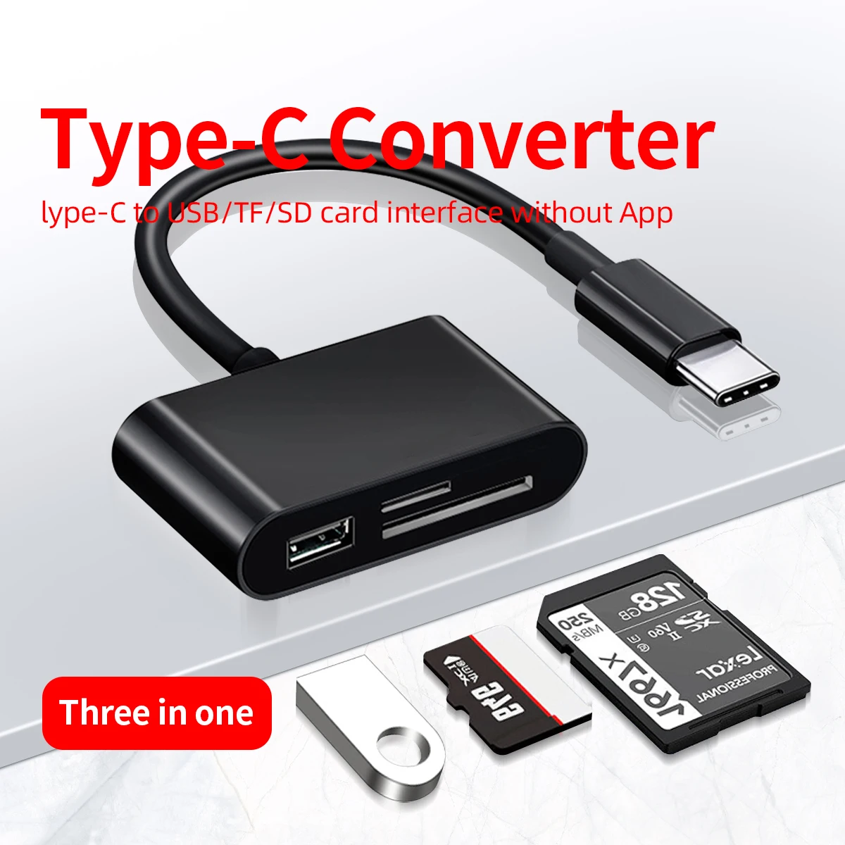 

USB Type C Card Reader to SD TF USB Connection OTG USB Cable Micro SD/TF Card Reader Adapter Data Transfer Converter for Macbook