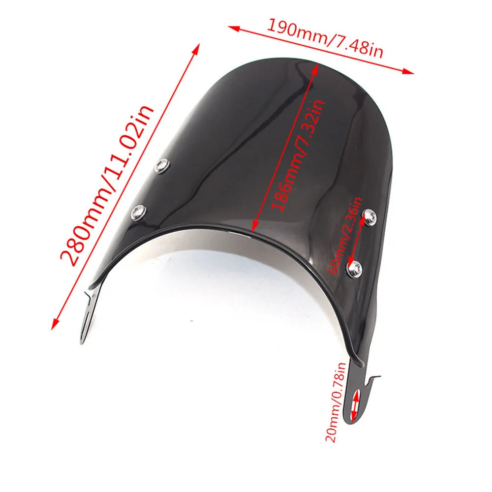 Ветровое стекло 5-7 дюймов для Triumph Bonneville/SE/T100/T120 2001-2017 Thruxton 900 03-15 мотоциклетные