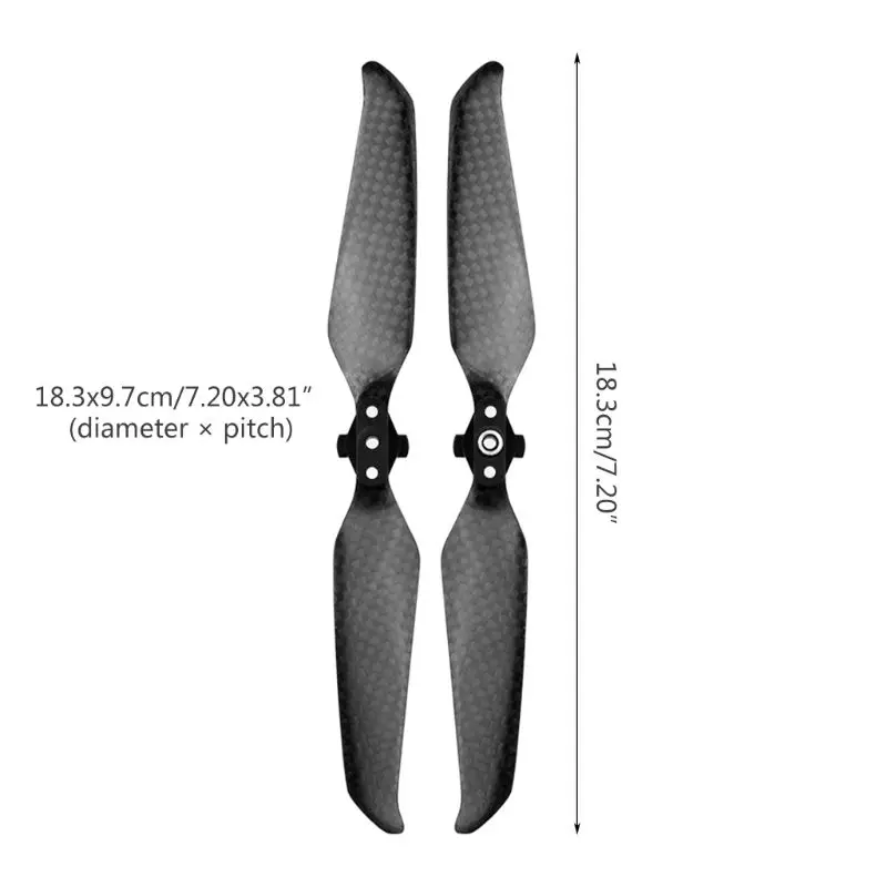 

1Pair Low Noise Props Blade Carbon Fiber Propellers for D-JI Mavic Air 2 Drone Replacement Repair Parts