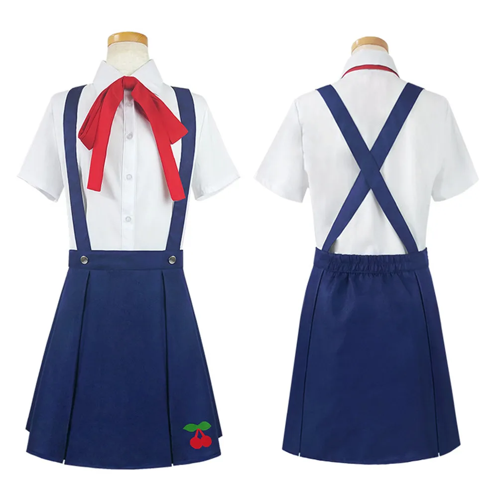 Anime Monogatari Series Hachikuji Mayoi School Uniform Cosplay Costum Halloween party Costumes Fashion Women Kids girl dress |