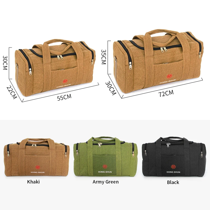 

Bolso de viaje de lona para hombre, bolsa de mano