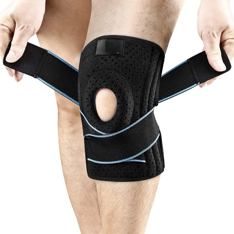 

Спортивный наколенник 1 шт., компрессионная эластичная повязка на колено для мужчин, фиксатор, спортивное снаряжение, баскетбол, волейбол