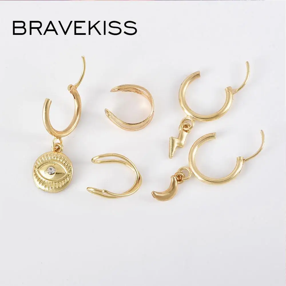 BRAVEKISS погодные маленькие серьги Набор сделай сам для женщин из нержавеющей стали