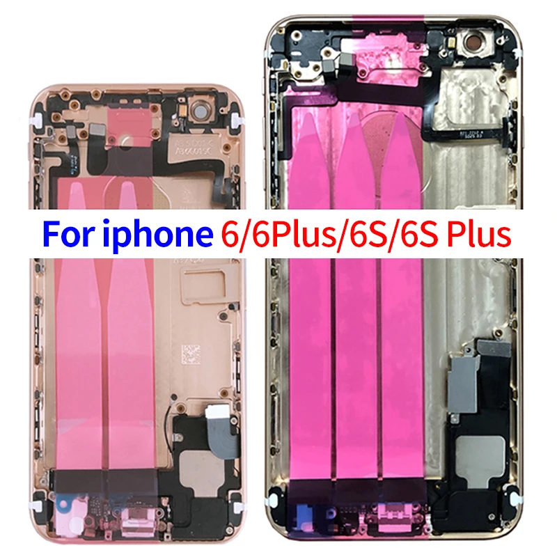 Задняя крышка батарейного отсека для iphone 6 6G 6S Plus средняя рамка шасси с гибким