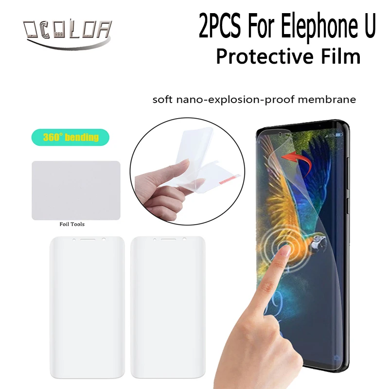 Ocolor 2 шт для Elephone U Pro не стеклянная Взрывозащищенная защитная пленка для экрана стальная пленка Замена для Elephone U Phone